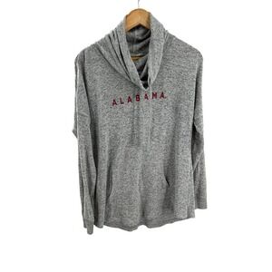 Boxercraft Alabama Roll Tide Cowl Neck Pullover Sweatshirt‎ Gray Large